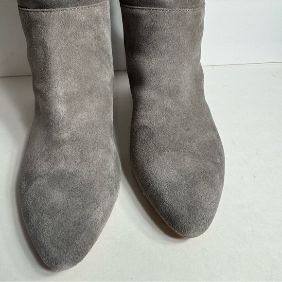 EUC. Lucky BRAND Women's Zaahira Mid Calf Boots. Size 11. Gray boots, no box - Picture 7 of 13